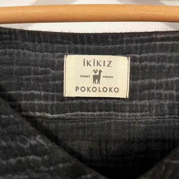 Pokoloko Crinkle Crop Top Black - Picture 3 of 5